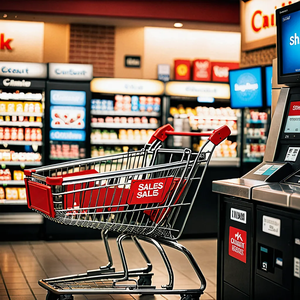 Online shopping cart on a phone screen