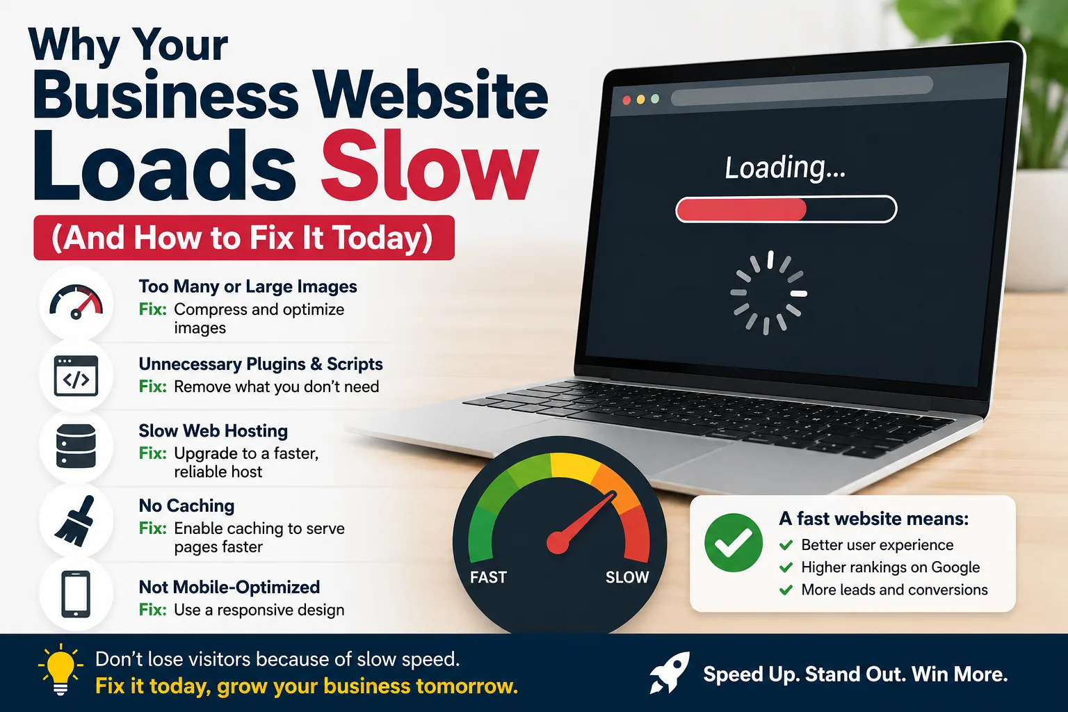 Website speed test showing green performance score