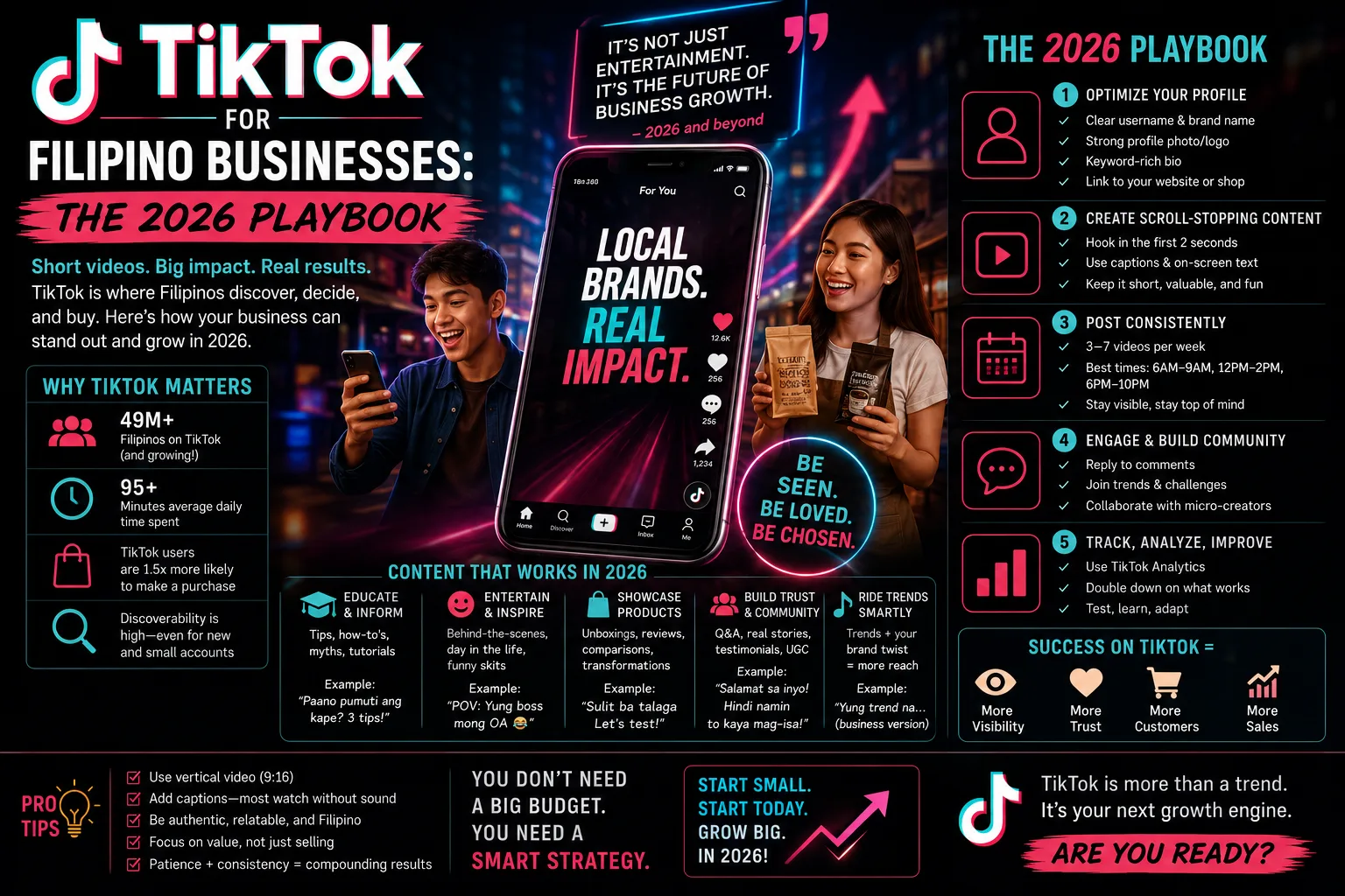 TikTok app interface on a smartphone