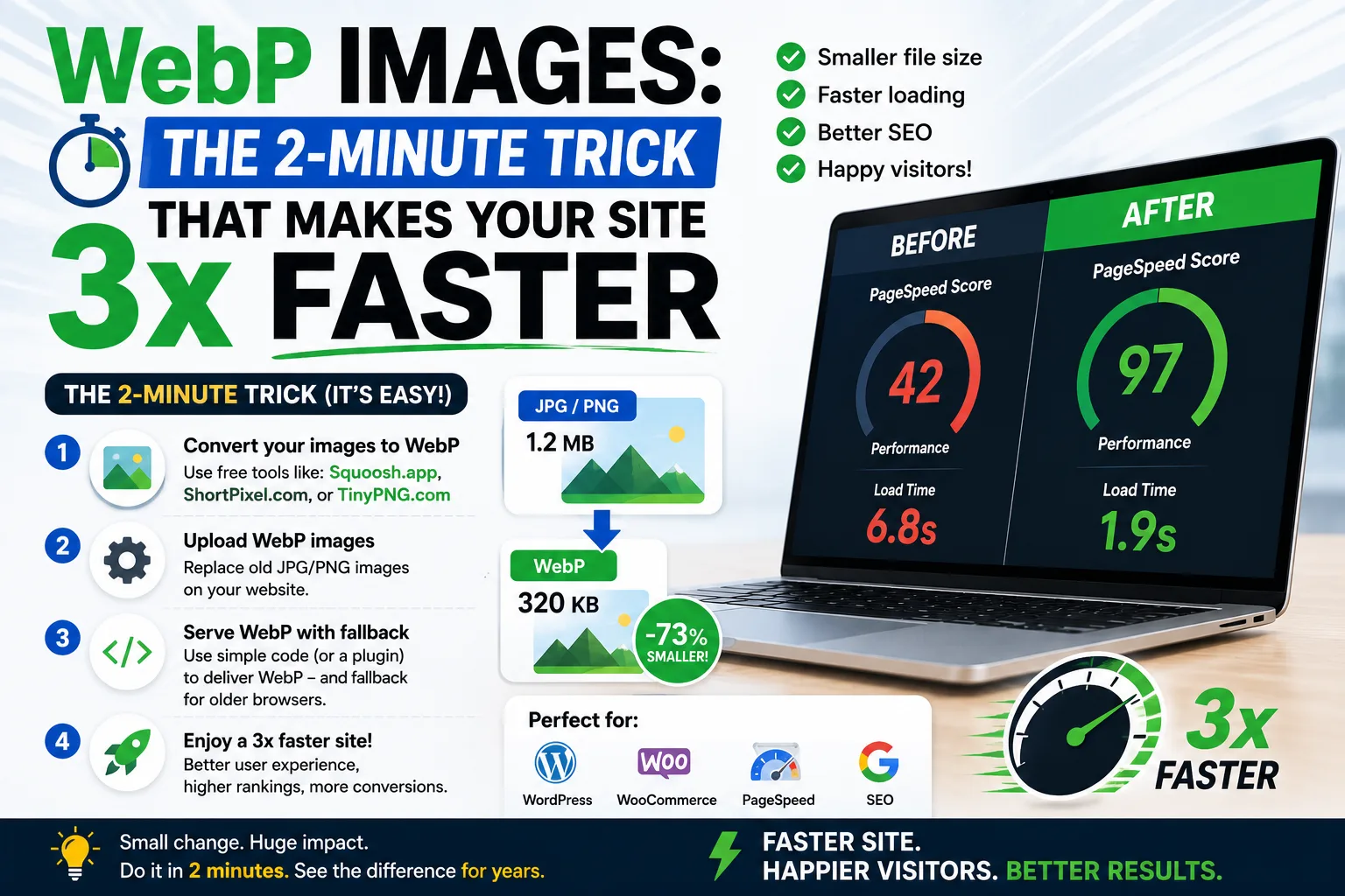 Before and after image file size comparison
